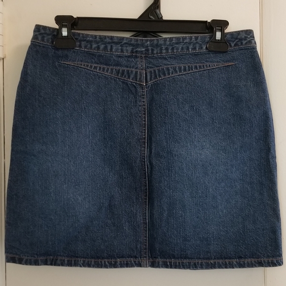 SO Dark Wash Denim Skirt Size 7 - Picture 3 of 4